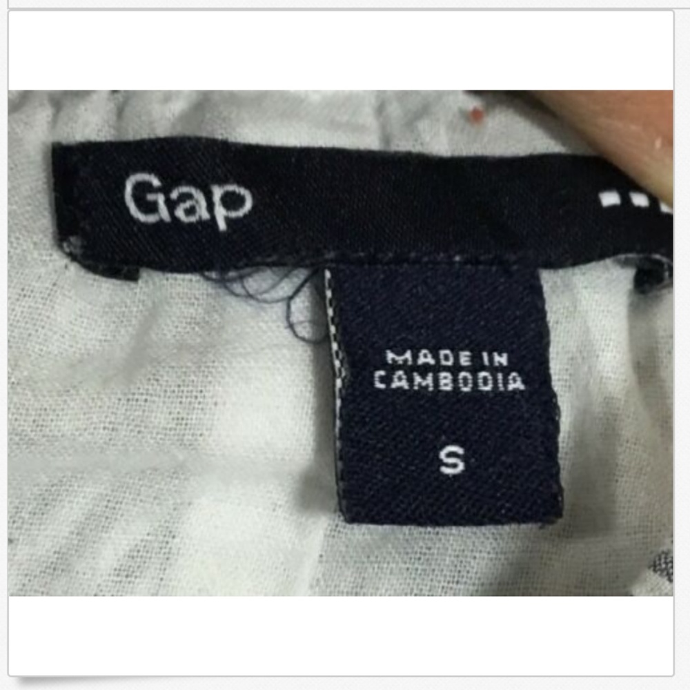 🌿GAP A Line Striped Lightweight Skirt Circle - Picture 7 of 8